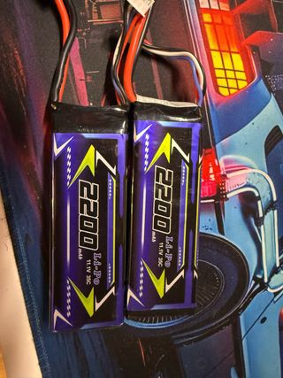 2 Baterías Li-Po 2200 mAh 11.1V 35C