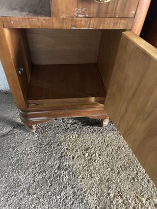 Coppia comodini vintage legno
