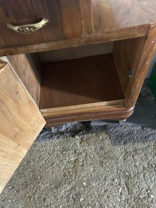 Coppia comodini vintage legno