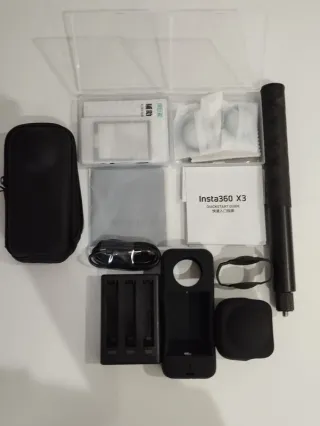 Insta360 X3 – Impecable + Muchos Accesorios