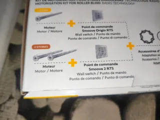 Kit de 2 motores para estores enrollables SOMFY.