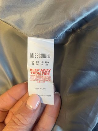 Cazadora ante gris mujer talla 38