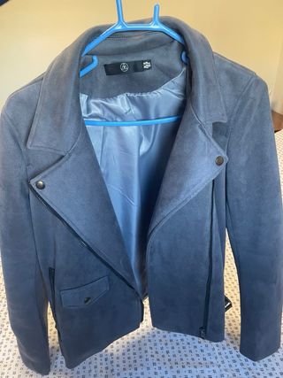 Cazadora ante gris mujer talla 38