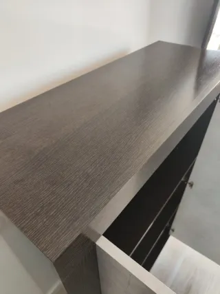 Mueble Vitrina Salón Wengue