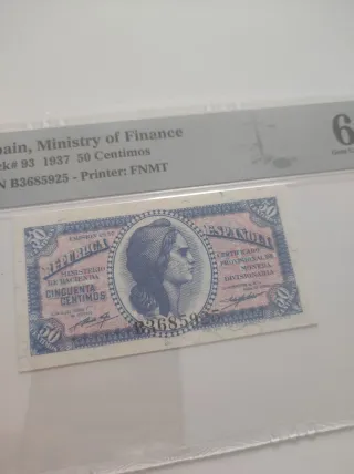 Billetes PMG