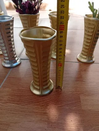 Juego de 7 jarrones decorativos