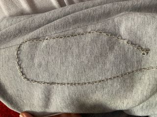 Cadena y pulsera plata + regalo acero
