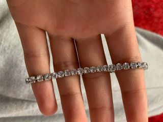 Cadena y pulsera plata + regalo acero