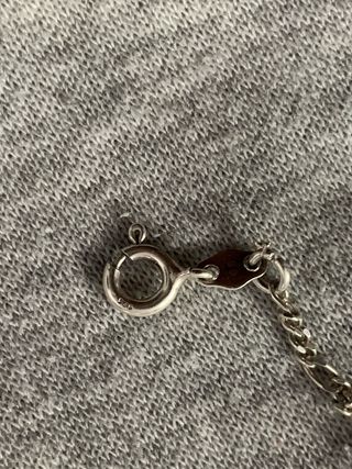 Cadena y pulsera plata + regalo acero