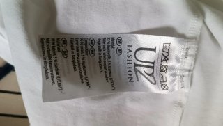 Lote 2 Camiseta blanca volantes talla M a 1€ cada