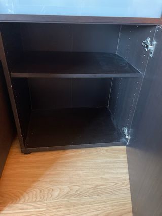 Mueble Besta Ikea Madera y Cristal