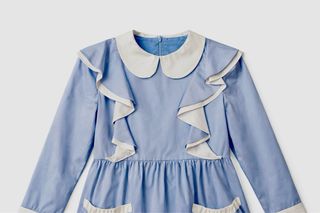 Vestido babydoll azul  T. XS nuevo y etiqueta