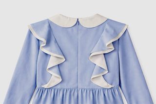 Vestido babydoll azul  T. XS nuevo y etiqueta