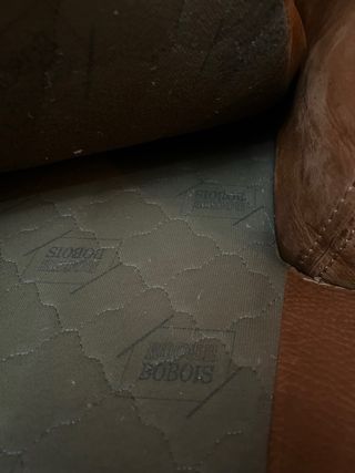 Sofá de Piel Roche Bobois Marrón