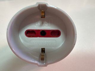 Adaptador Triple Enchufe Italiano Blanco