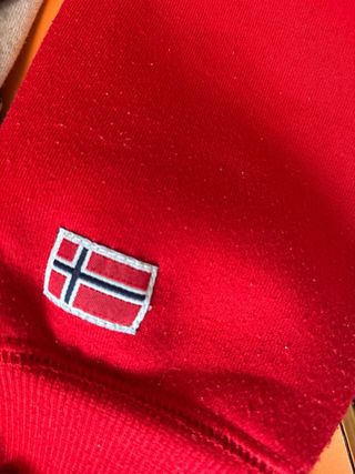 Sudadera Geographical Norway Roja