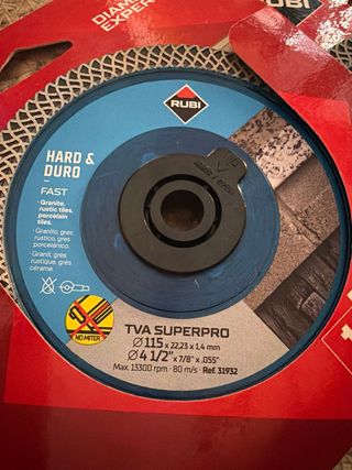 4 Discos Diamantados Rubí-115mm Superpro