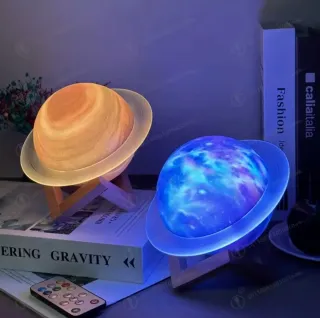 LÁMPARA CON ALTAVOZ ANILLO DE SATURNO