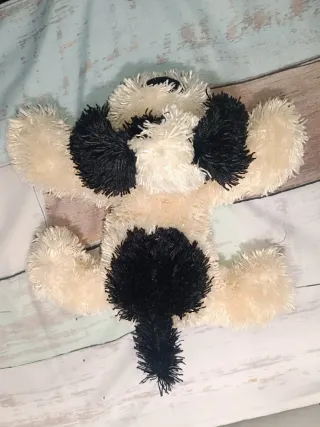 Lote 4 peluches: 2 muñecas, perrito y gatito