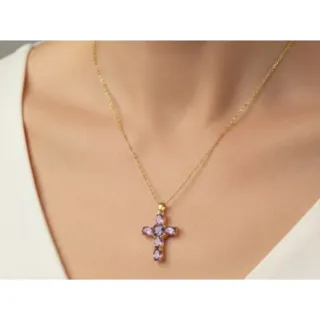 Cruz Cristal Amatista
