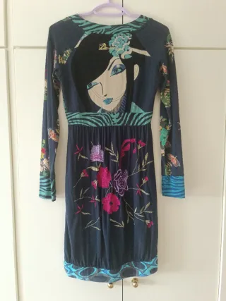 Vestido Desigual manga larga estampado