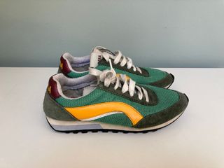 Zapatillas Bimba y Lola mujer verde y amarillo.