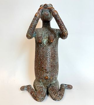 Escultura Bronce Dogon