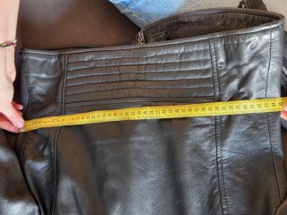 Cazadora Stradivarius Cuero Negra Talla M