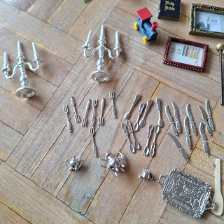 Lote Muebles Madera Casa Muñecas 1:12