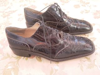 Scarpe Oxford Pelle Nera Vintage PEDRO GARCIA 38,5