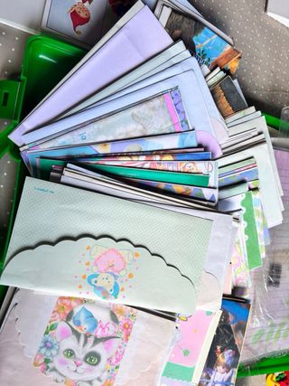 Cartas y sobres vintage años 90