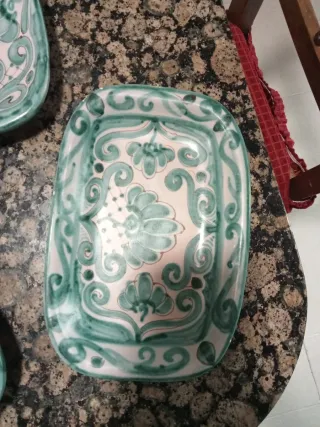 3 Platos Bandejas Granadinas Cerámica