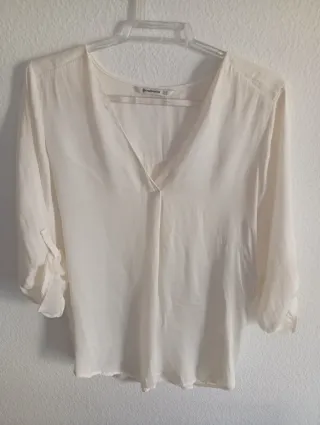 Camisa Stradivarius manga larga