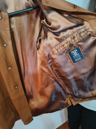 Chaqueta de cuero ALFREDO ESTEVE marrón