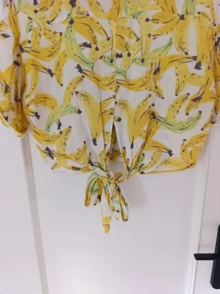 Camisa Zara Lino Plátanos