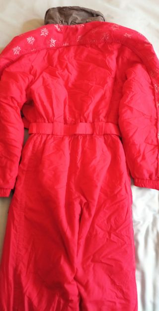 Mono de esquí mujer rojo