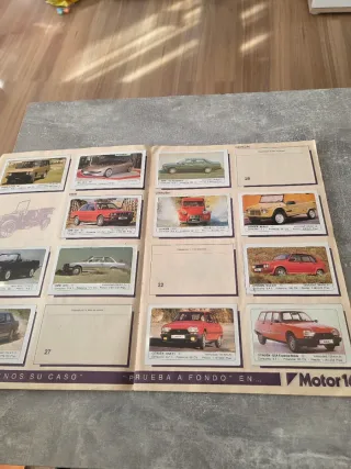 Coleccion Album de Cromos Coches 1980