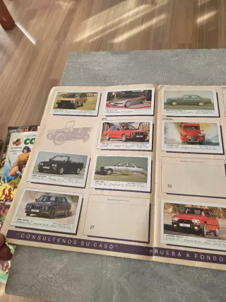 Coleccion Album de Cromos Coches 1980