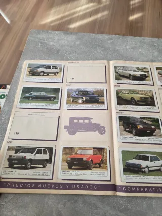 Coleccion Album de Cromos Coches 1980