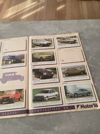 Coleccion Album de Cromos Coches 1980