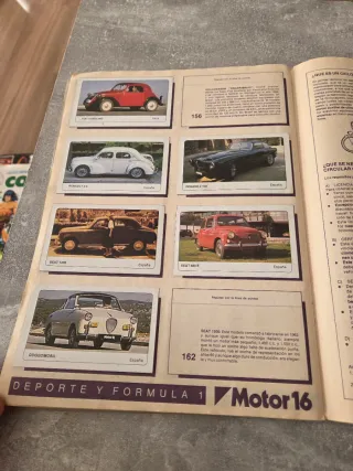 Coleccion Album de Cromos Coches 1980