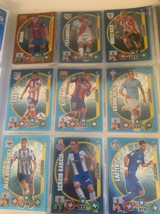 Cartas Adrenalyn XL 2014-15 Tambien por separado.