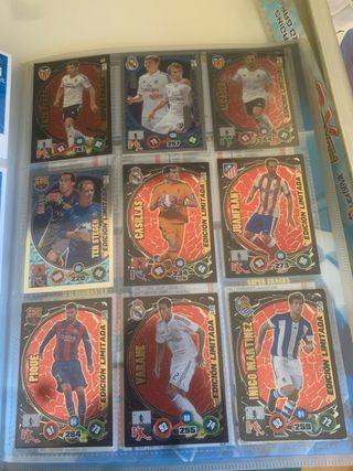 Cartas Adrenalyn XL 2014-15 Tambien por separado.
