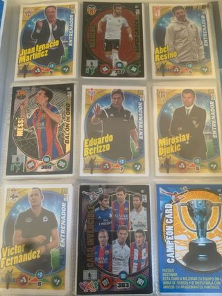 Cartas Adrenalyn XL 2014-15 Tambien por separado.