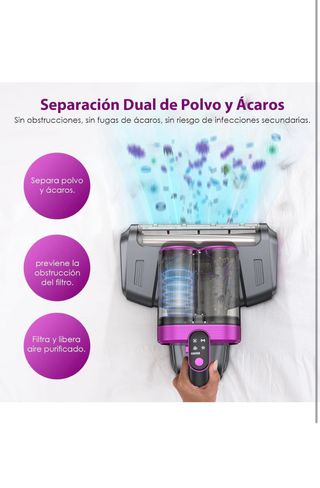 Aspirador ácaros UV