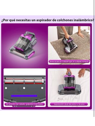 Aspirador ácaros UV