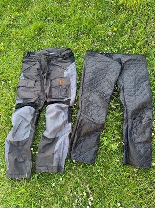 Conjunto Trail Protecciones Moto Negro Gris