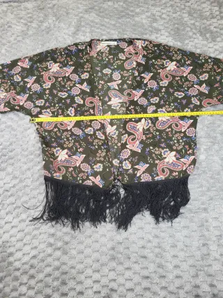 Kimono Boho Encuentro Flecos Talla M