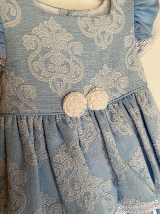 Vestido ceremonia Miranda con capotaTalla 18 meses