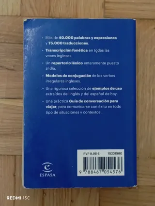 Diccionario Espasa mini español-inglés, English...